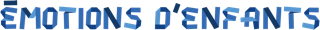 Titre typographié bleu Dispositif Émotions d'enfants