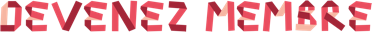 Titre typographié rouge Devenez Membre